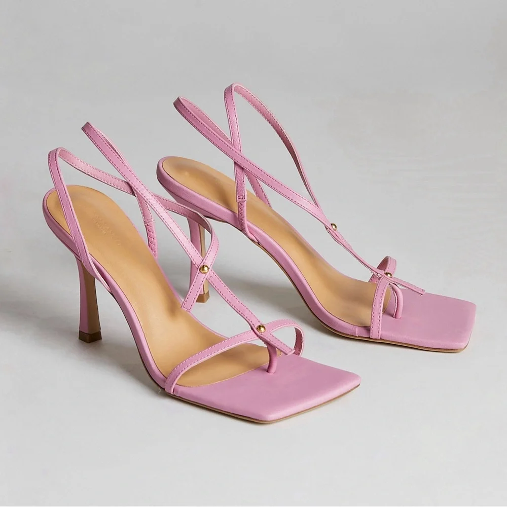 Tony Bianca Lilly Sandal in Pink Musk Nappa Size 8.5
